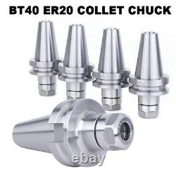 4PCS BT40 ER20 2.75 Collet Chuck Set 20000RPM For CNC Milling G2.5@20000RPM New