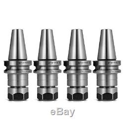 4Pcs BT30-ER20 COLLET CHUCK W. 2.76/70mm GAGE LENGTH Tool Holder Pop Set CNC