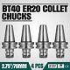 4pcs Bt40 Er20 Collet Chuck W. 2.75 Gage Length Tool Holder Set Cnc Milling Can
