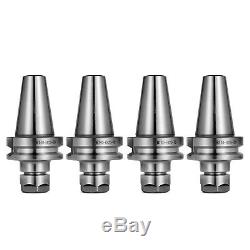4Pcs BT40 ER20 COLLET CHUCK W. 2.75 GAGE LENGTH Tool Holder Set Top Cover Sell