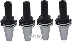 4Pcs CAT40 Tool Holder ER16 Collet Chuck Set Length 4/100Mm Chuck Tool Holder S