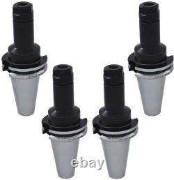 4Pcs CAT40 Tool Holder ER16 Collet Chuck Set Length 4/100Mm Chuck Tool Holder S