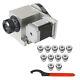 4 Axis Cnc Router Stepper Motor Hollow Shaft With 11pcs Er32 Spring Collet Set