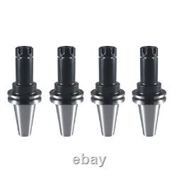 4pcs CAT40-ER16UM Collet Chuck 4 100mm Length Tool Holder Set