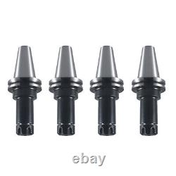 4pcs CAT40-ER16UM Collet Chuck 4 100mm Length Tool Holder Set