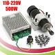 500w Spindle Motor + 110v/220v Speed Governor + 13pcs Er11 Spring Collets Set