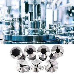 5C Square Hexagonal hole Collet 7PCS Set for Hardinge Lathes Chuckers Mills CNC