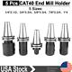 5 Pcs Cat Collet Chuck End Mill Holders Holder Set Hardened Ground Cutter Tool