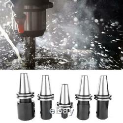 5 Pcs CAT Collet Chuck End Mill Holders Holder Set Hardened Ground Cutter Tool