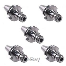 5pcs CAT40 ER16 Collet Chuck 2.76 70mm Length Tool Holder Set