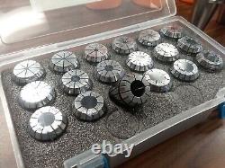5pcs CAT40-ER32 Collet chucks & 18 sizes ER32 Collets & 5 Pull studs, CNC Kits