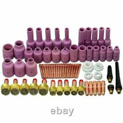 67pcs/Set TIG Gas Lens Collet Body Consumables Kit For WP 17 18 26 Welding Torch