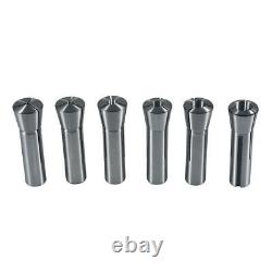 6PCS R8 Round Collets SET Precision 1/8-3/4 High Accuracy of. 0006 TIR Kit