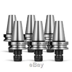 6Pcs BT40 ER16 COLLET CHUCKS 2.76 G6.3/15000RPM CNC Tool Holder Stock Lathe Set