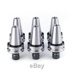 6Pcs BT40 ER16 COLLET CHUCKS SET 2.76 G6.3/15000RPM 0.004mm CNC Tool Holder Top
