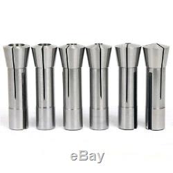 6Pcs Precision R8 Collet Set 1/8-3/4 Inch Mill Chuck Holder R8 Collet Chuck Hold