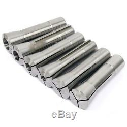 6Pcs Precision R8 Collet Set 1/8-3/4 Inch Mill Chuck Holder R8 Collet Chuck Hold