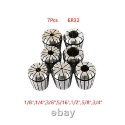 6/7/8/25/13/14Pcs ER32 Spring Collet Set For CNC Milling Lathe Machine D