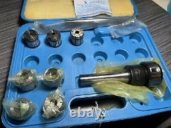 7 PCS R-8 COLLET CHUCK SET 1/8 -1, With SYIC-83800 MILLING R8XEOC25, 7/16 NF20