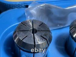 7 PCS R-8 COLLET CHUCK SET 1/8 -1, With SYIC-83800 MILLING R8XEOC25, 7/16 NF20