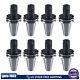 8pcs Cat40 Er16 2.76 Collet Chuck Tool Holder Balanced G2.5 20000 Rpm Set