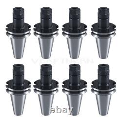 8PCS CAT40 ER16 2.76 Collet Chuck Tool Holder Balanced G2.5 20000 RPM SET