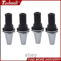 8PCS Collet Chucks W. 4 Long Gage Length 4 Chucks Tool Holder Set CAT40-ER20