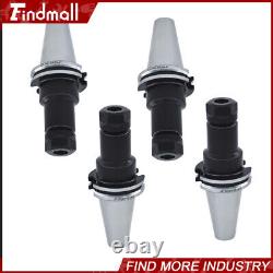 8PCS Collet Chucks W. 4 Long Gage Length 4 Chucks Tool Holder Set CAT40-ER20