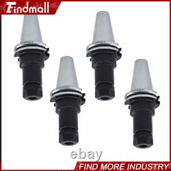 8PCS Collet Chucks W. 4 Long Gage Length 4 Chucks Tool Holder Set CAT40-ER20