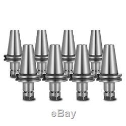 8Pcs 2.76 CAT40-ER16 COLLET CHUCKS Tool Holder Set CNC Tested Can Durable Each