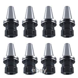 8Pcs CAT40 ER32 2.76 Collet Chuck Set Tool Holder Balanced G2.5 20000RPM Set