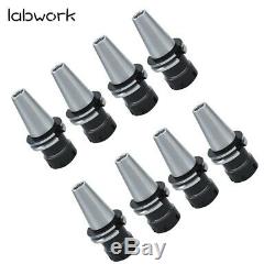 8Pcs ER Collet Chuck CAT40 -ER32-Length 2.76 Thread 5/8-11 Tool Holder Set