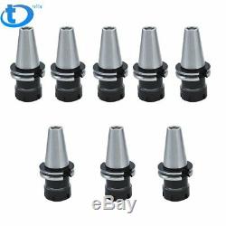 8Pcs ER Collet Chuck CAT40 -ER32-Length 2.76 Thread 5/8-11 Tool Holder Set