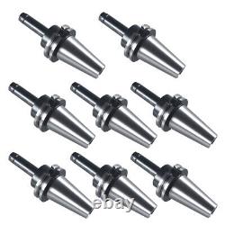 8pcs CAT40-ER11A Collet Chuck 4 100mm Length Tool Holder Set