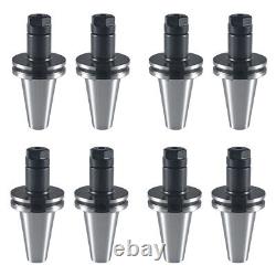 8pcs CAT40-ER16A Collet Chuck 3 75mm Length Tool Holder Set