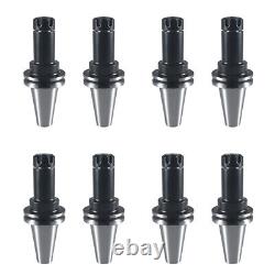 8pcs CAT40-ER16UM Collet Chuck 4 100mm Length Tool Holder Set NEW