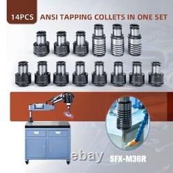 ANSI TC820 Tapping Collet Set 14PCS Durable for M36R Electric Tapping Machine