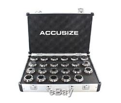 AccusizeTools ER-40 SET 23pcs/set 1/8-1 in Fitted Strong Box