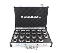 AccusizeTools ER-40 SET 23pcs/set 1/8-1 in Fitted Strong Box, #0223-0935
