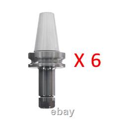 BT40-ER16-4 Collet Chuck Tool Holder 100mm Length Fit CNC Milling 6Pcs Set