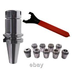 BT40 ER32 100 Collet Chuck Tool Holder 9PCS Set ER32 Precision Spring Collet