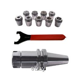 BT40 ER32 100 Collet Chuck Tool Holder 9PCS Set ER32 Precision Spring Collet