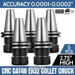 CAT40-ER32 COLLET CHUCK-5 CHUCKS -new Tool Holder Set