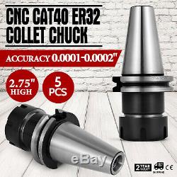 CAT40-ER32 COLLET CHUCK-5 CHUCKS -new Tool Holder Set