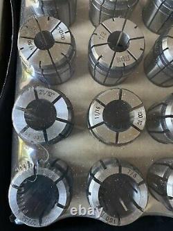 COLLET SET 30PCS With SILVER CASE, SEALED, NEVER OPEN THE PLASTIC COVER, ALL SIZES