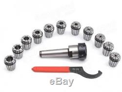 Chuck And Spanner For Milling Machine 11pcs 1/8-3/4 Inch Collects Set
