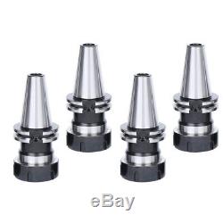 Collet Chuck Set 4Pcs CAT40 ER40 Collet Chuck Kit Gage Length 3.15 NEW