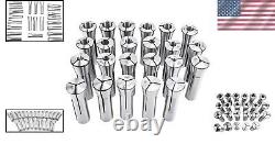 Durable 23pcs R8 Collet Set for Precision Milling Alloy Steel Construction