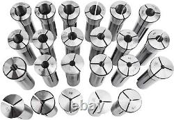 Durable 23pcs R8 Collet Set for Precision Milling Alloy Steel Construction