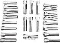 Durable 23pcs R8 Collet Set for Precision Milling Alloy Steel Construction
